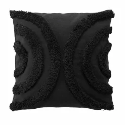 DOUCEUR D'INTERIEUR Coussin carré (40 x 40 cm) Zita Noir Outlet