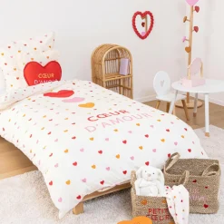 Atmosphera cru017dateur d'intu017drieur for kids Coussin cœur enfant coton (40 cm) Amour Rouge Hot
