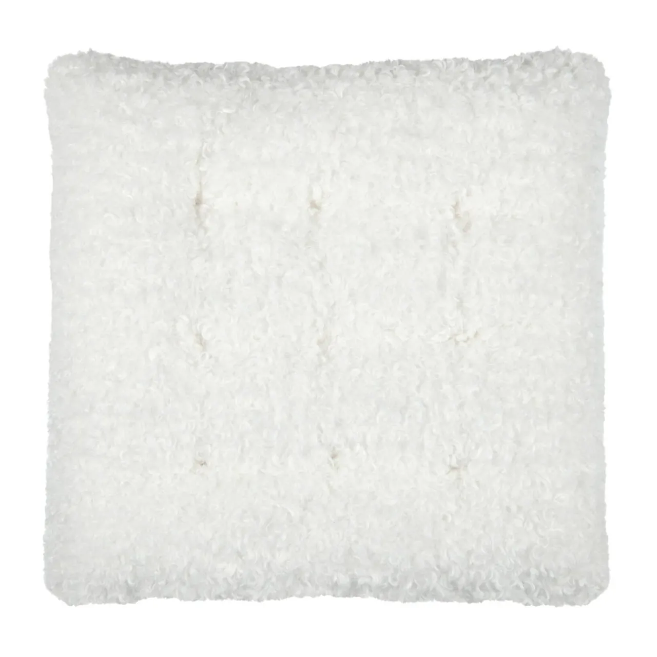STOF Coussin de chaise carré bouclette (38 x 38 cm) Grignon Ecru Sale