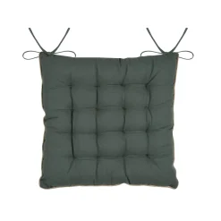 STOF Coussin de chaise carré coton (38 x 38 cm) Botanys Ecru New