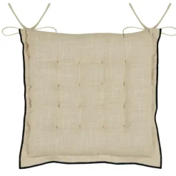 STOF Coussin de chaise carré coton (38 x 38 cm) Helios Ecru Online