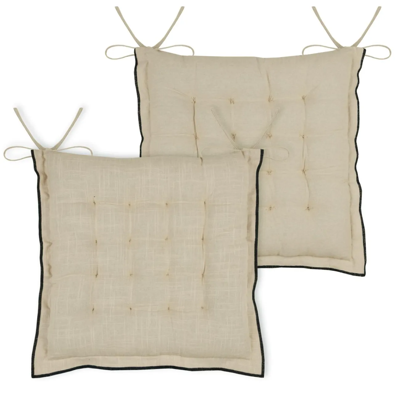 STOF Coussin de chaise carré coton (38 x 38 cm) Helios Ecru Online