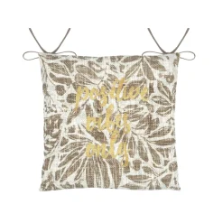 STOF Coussin de chaise carré coton (38 x 38 cm) Hemera Taupe Online