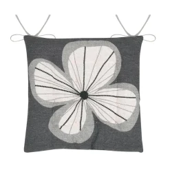 STOF Coussin de chaise carré coton (38 x 38 cm) Tilda Gris Discount