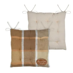 STOF Coussin de chaise carré coton (38x38 cm) Wildforest Camel Clearance