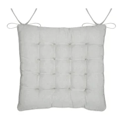 STOF Coussin de chaise carré coton (38 x 38 cm) Joséphine Gris Online