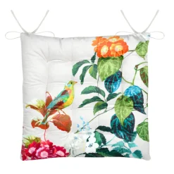 STOF Coussin de chaise carré coton (38x38 cm) Emmy Ecru Best