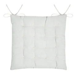 STOF Coussin de chaise carré coton (38x38 cm) Emmy Ecru Best