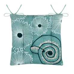 STOF Coussin de chaise carré coton (38x38 cm) Barbade Vert céladon Online