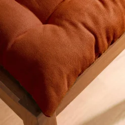 EMINZA Coussin de chaise carré coton (40 x 40 cm) Pixel Terracotta Clearance