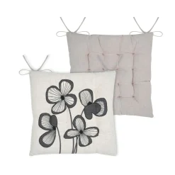 STOF Coussin de chaise carré coton (38 x 38 cm) Tilda Ecru Hot