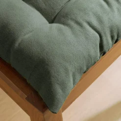 EMINZA Coussin de chaise carré coton (40 x 40 cm) Pixel Vert kaki New