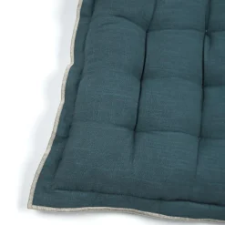 STOF Coussin de chaise carré coton (38 x 38 cm) Helios Bleu Discount