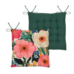 STOF Coussin de chaise carré en coton (38 x 38 cm) Betty Multicolore Discount
