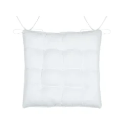 STOF Coussin de chaise carré fausse fourrure (40 x 40 cm) Asgard Blanc Hot