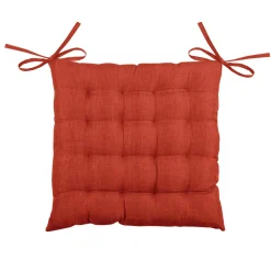 LOVELY CASA Coussin de chaise carré 16 points (40 x 40 cm) Béa Terracotta Clearance