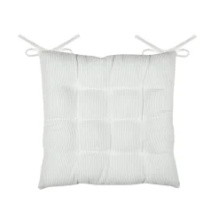 STOF Coussin de chaise carré velours (38 x 38 cm) Dandy Ecru Hot