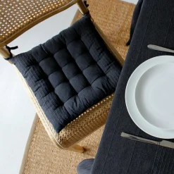 ENJOY HOME Coussin de chaise carré (38 x 38 cm) Bombay Gris Anthracite Online