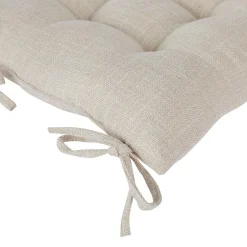 Atmosphera, cru017dateur d'intu017drieur Coussin de chaise carré (38 x 38 cm) Clem lin Beige
