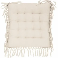 ATMOSPHERA Coussin de chaise carré (40 x 40 cm) Minos Ivoire Clearance