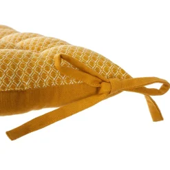 ATMOSPHERA Coussin de chaise carré (38 x 38 cm) Otto Jaune ocre Clearance
