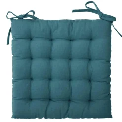 ATMOSPHERA Coussin de chaise carré (38 x 38 cm) Otto Bleu canard Hot