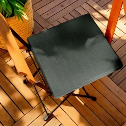 EMINZA Coussin de chaise extérieur carré (40 x 40 cm) Sunset Gris Anthracite Best