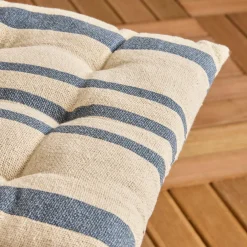 EMINZA Coussin de chaise extérieur carré (38 x 38 cm) Nautira Bleu marine Discount