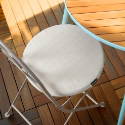 EMINZA Coussin de chaise extérieur rond (40 cm) Sunset Ecru Hot