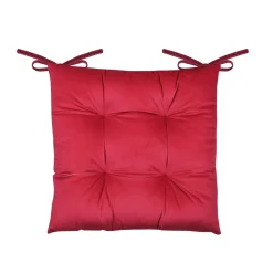 STOF Coussin de chaise Noël carré velours (38 x 38 cm) Harold Rouge New