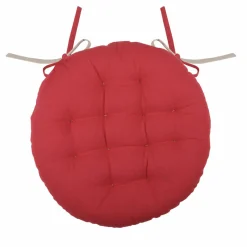 LOVELY CASA Coussin de chaise rond (38 cm) Duo Rouge Clearance
