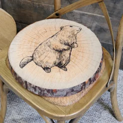 STOF Coussin de chaise rond (38 cm) Gruffy Marron Sale