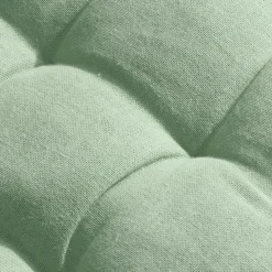 EMINZA Coussin de chaise rond coton (40 cm) Pixel Vert menthe Best