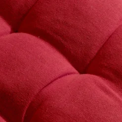 EMINZA Coussin de chaise rond coton (40 cm) Pixel Rouge Outlet