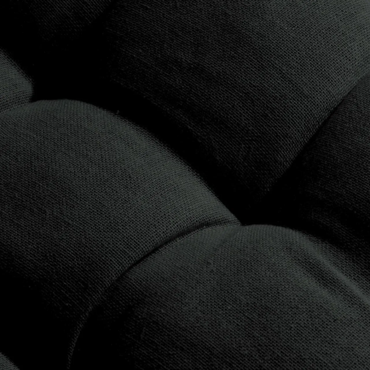 EMINZA Coussin de chaise rond coton (40 cm) Pixel Noir Clearance