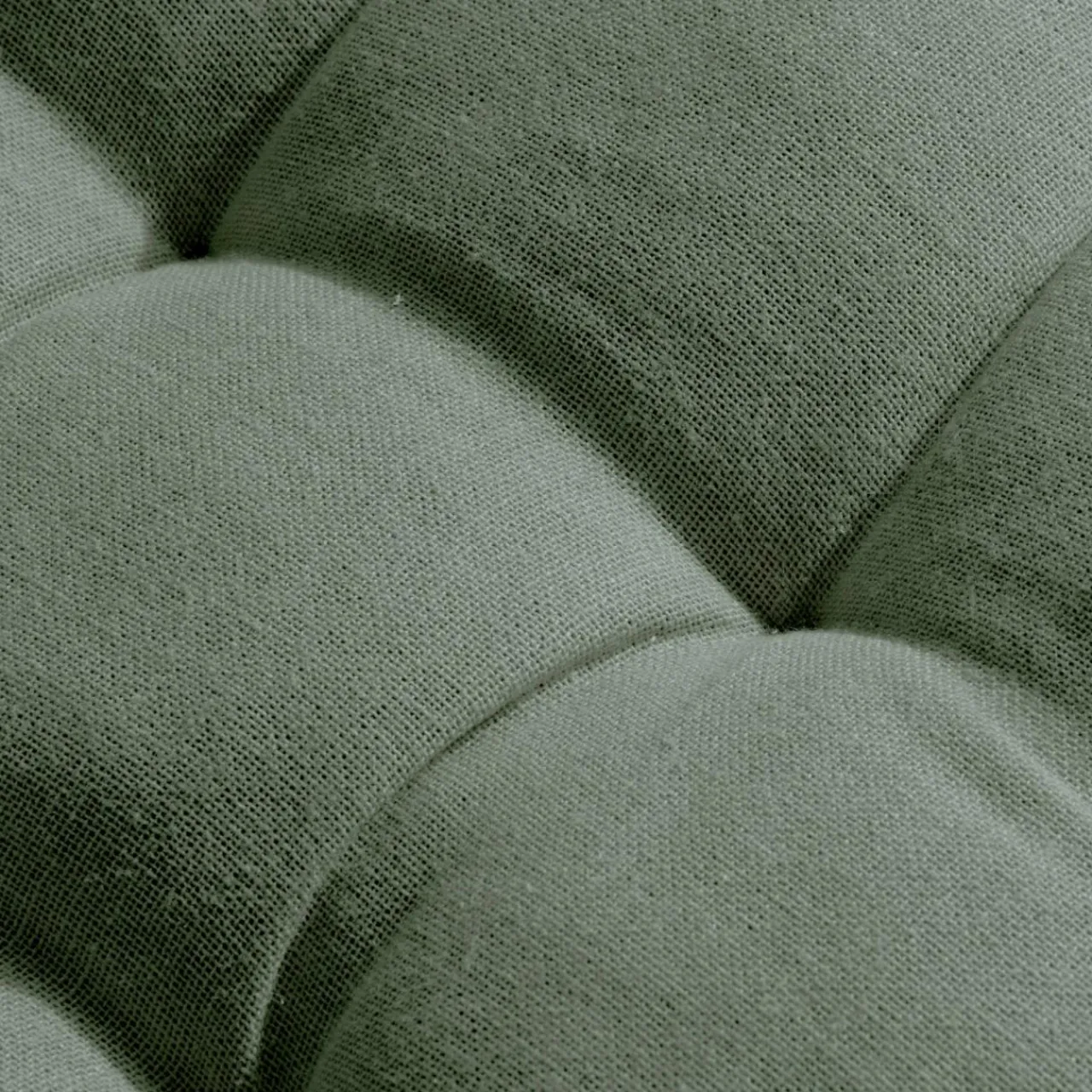 EMINZA Coussin de chaise rond coton (40 cm) Pixel Vert kaki Best