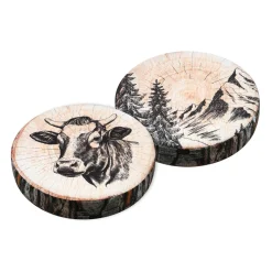 STOF Coussin de chaise rond (38 x 38 cm) Sallanches Marron Sale