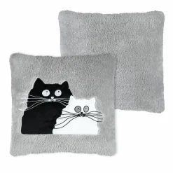 STOF Coussin de Noël carré (45 cm) Douillet Gris Hot