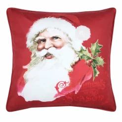STOF Coussin de Noël carré (40 cm) Oswald velours Rouge Online