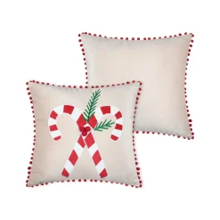 STOF Coussin de Noël carré velours (45 x 45 cm) Lucien Rouge Sale