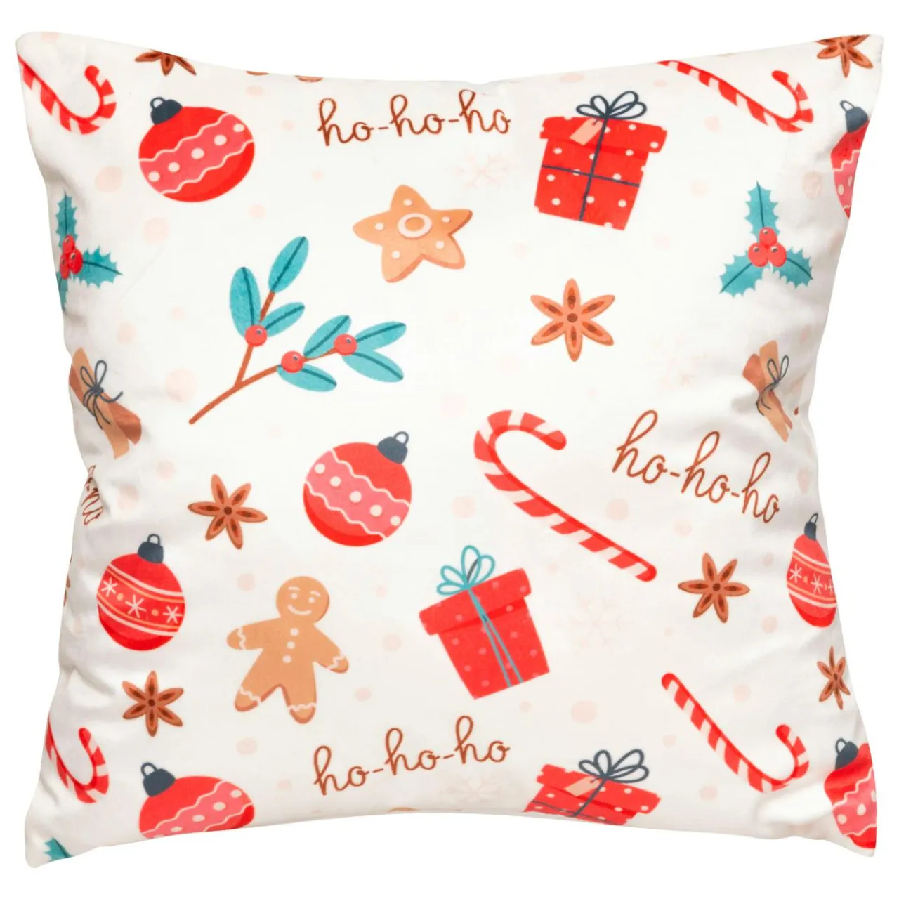 JJA Coussin de Noël carré (40 x 40 cm) Délice Multicolore Best
