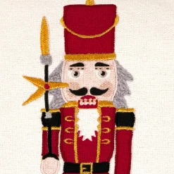 JJA Coussin de Noël carré (45 x 45 cm) Soldat Casse-noisette Multicolore Clearance