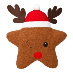 KOOPMAN Coussin de Noël (43 cm) Étoile de Noël Marron Clearance