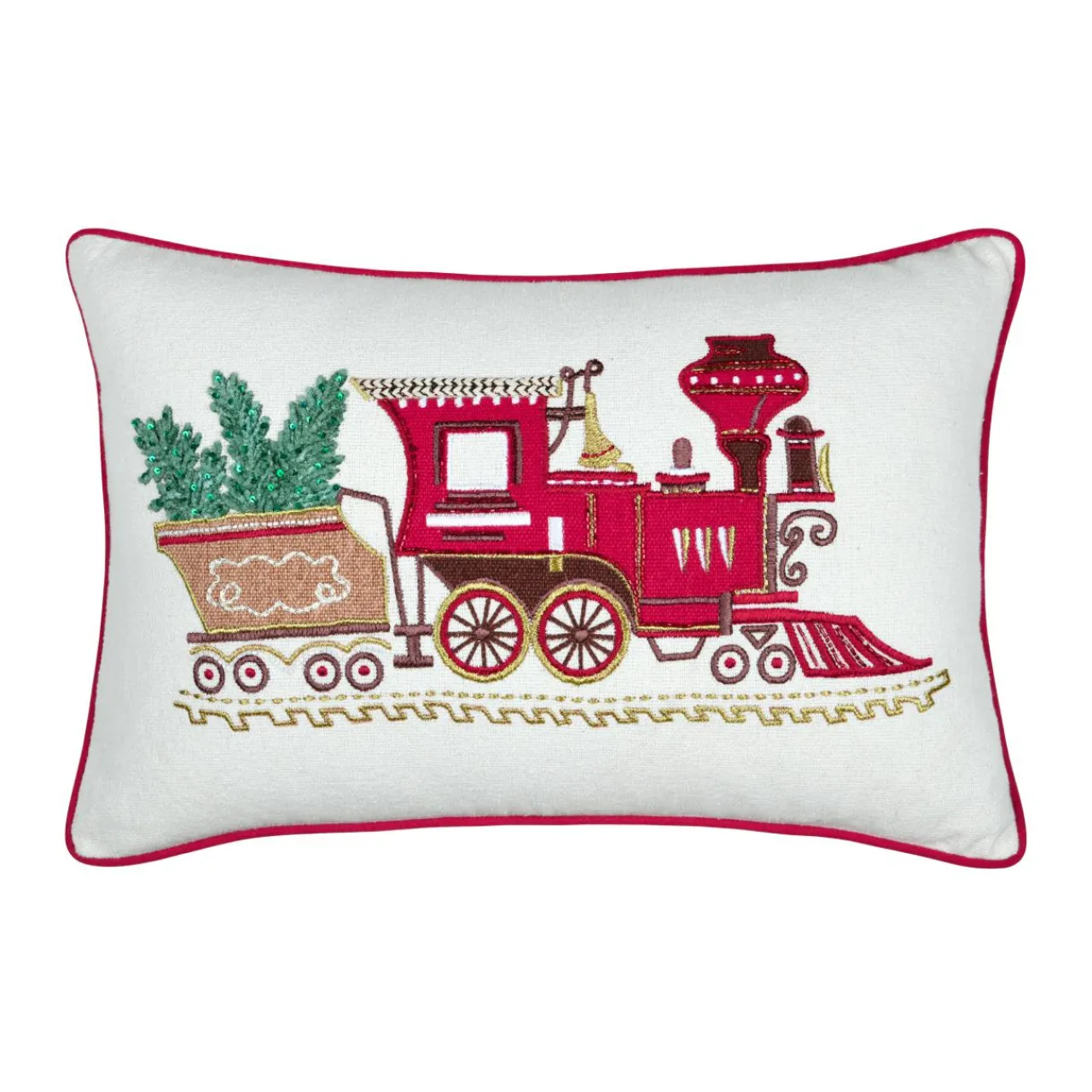 STOF Coussin de Noël rectangulaire (35 x 55 cm) Gifted Rouge Sale