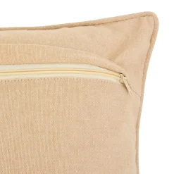 JJA Coussin de Noël rectangulaire (59 x 39 cm) Voiture du Père Noël Rouge et Beige Hot