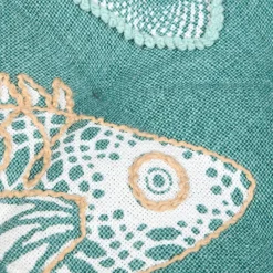 STOF Coussin de sol coton (45 x 45 cm) Barbade Vert celadon Vert céladon Clearance