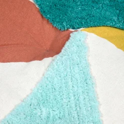 STOF Coussin de sol coton (45 x 45 cm) Blokken Multicolore Clearance