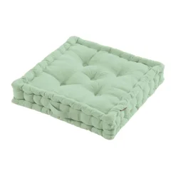 EMINZA Coussin de sol coton (50 x 50 cm) Pixel Vert menthe Outlet