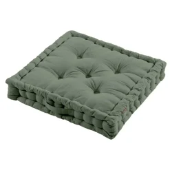 EMINZA Coussin de sol coton (60 x 60 cm) Pixel Vert kaki Hot