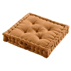 EMINZA Coussin de sol coton (60 x 60 cm) Pixel Camel